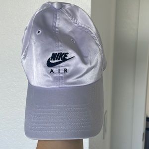 Purple satin Nike hat